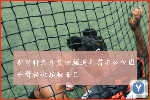 斯玛特怒斥艾顿驱逐判罚不公仅因手臂轻微接触而已